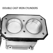 Load image into Gallery viewer, SucceBuy Air Compressor Heads 2.2KW Twin Cylinder 3 HP Single Stage 1300RPM Piston Pump Suitable for Industry Machinery Farm