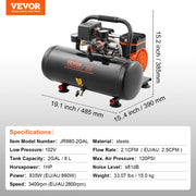 Load image into Gallery viewer, SucceBuy Air Compressor 750W/1450W/3000W Oil Free Air Compressor Quiet Portable Compressor Pump for Auto Repair Tire Inflation