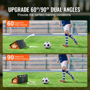 Charger l'image dans la visionneuse de galerie, SucceBuy Soccer Rebounder Board Portable Soccer Wall with 2 Angles Rebound Foldable HDPE Kickback Rebound Board for Adults