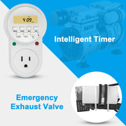 Charger l'image dans la visionneuse de galerie, SucceBuy Aérateur de bassin 550W, Système d'aération de lac jusqu'à 0,4 hectare 15 m, Tube lesté et diffuseur inclus pour l'alimentation