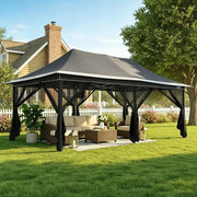 Load image into Gallery viewer, 12x20 Pop Up Gazebo on Clearance with Mosquito Netting, Light Gray | Pop Up Canopy Tent, Adjustable Height, Easy, Customized
