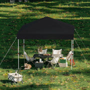 Load image into Gallery viewer, 10x10 FT Pop Up Canopy Tent, Black Heavy Duty Waterproof Gazebo Shelter with Wheeled Carry Bag Portable Instant Sun Shade for Outdoor Parties, Events & Camping,Patio, Garden, Beach