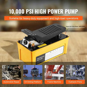 Load image into Gallery viewer, Amocart 10,000PSI Air Hydraulic Pump 0.42 Gal Reservoir Treadle Foot Pump for Automobile Repair Frame Machine & Hydraulic Press