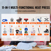Load image into Gallery viewer, SucceBuy 12x15In Heat Press Machinine Multifunctional Clamshell Printer Digital Heat Press Transfer Machine Sublimation Machine