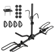 Bild in Galerie-Viewer laden, SucceBuy Hitch Mount Bike Rack, 2/4-Bike Platform Style 80/160/150 LBS Bike Rack Hitch Titling and Folding Bike Carrier for Car