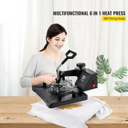 Charger l'image dans la visionneuse de galerie, Amocart 5 6 8 in 1 Heat Press Machine T shirt Heat Transfer Printer Muntifunctional Sublimation Mug/Latte Mug/Hat/Plate/Bottle