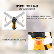 Load image into Gallery viewer, SucceBuy 1500W Rotary Hammer Drill Max Drilling 32mm 4 Modes Plus Corded Demolition Chipping Metal Concrete Breaker Jackhammer