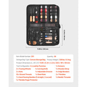 Load image into Gallery viewer, SucceBuy 38/59/61/72/92PCs Leather Working Tools Kit Leather Craft Tools Storage Bag Engraving Punching Sewing Stamping Tools