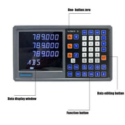 Load image into Gallery viewer, Ultra-accurate Dro NT800 3 Axis Kit AC90-260V & 50-1000mm Linear Glass Scale Encoder Digital Ruler for Lathe Milling Machines