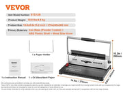 Load image into Gallery viewer, Amocart Coil Spiral Binding Machine Manual Book Maker 34-Holes Binding 120 Sheets Punch Binder w/ Adjustable Coil Binding Spine