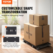 Load image into Gallery viewer, SucceBuy 2 Pack Furniture Mover Pallet Trolley 500 lbs Each Count with 4 Wheels Small Flat Dolly Cart for Industrial Machinery - AMOCART