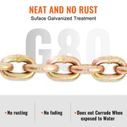 Load image into Gallery viewer, Amocart 1/2pcs Binder Chain Trailer Tow Zinc Plated Truck with Safety Grab Hooks for Logging Binder Tie Down Transport Flatbed