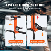 Load image into Gallery viewer, Amocart Transmission Jack 1322 LBS Hydraulic Telescoping Transmission Jack 32"-67" High Lift Floor Jack Stand Lift Hoist Garage