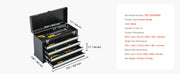 Load image into Gallery viewer, Amocart 20.5in Metal Tool Box Portable 4-Drawers Tool Chest with Drawers Locking Multi-Function Tool Organizer for Workshop