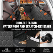Charger l'image dans la visionneuse de galerie, SucceBuy Back Seat Extender Dog Car Seat Cover for Back Seat Bed with Mesh Window and Storage Pocket Supports 350lbs Dog Hammock