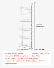 Load image into Gallery viewer, Amocart 6/8/9/10 Tier Over the Door Pantry Organizer Heavy-Duty Steel Hanging Spice Rack, Adjustable Wall Seasoning Shelves
