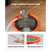 Bild in Galerie-Viewer laden, SucceBuy 3.5 CFM Single Stage Pump & 3 Gallon Vacuum Chamber Degassing Chamber Kit for Stabilizing Wood Degassing Silicone Resin