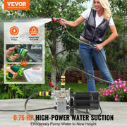 Load image into Gallery viewer, Amocart Shallow Well Jet Pump 115Volt Cast Iron/Stainless Steel Irrigation Water Pump for Agricultural Garden Irrigation System