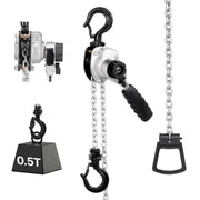 Load image into Gallery viewer, Amocart 0.5T/0.25T Manual Lever Chain Hoist 5/10/20 FT Lift G80 Alloy Steel Chain With Dual Pawl Mechanical Brake for Warehouse