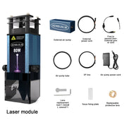 Load image into Gallery viewer, AENBUSLM 40W 80W Laser Cutting Module 450mm Blue Light Laser Engraving Head with Air Assist Woodworking Cutter CNC Laser Engrave