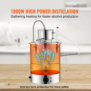 Load image into Gallery viewer, SucceBuy 30/50L Stainless Steel Alcohol Distiller Alcohol Still Essential Oil Brewing DIY Whisky Wine Brandy Distillery Home Use - AMOCART