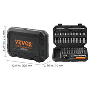 Load image into Gallery viewer, SucceBuy 6-Point Socket Opening 54 Pieces Tool Set SAE and Metric Standard Sockets with Storage Case for industrial or home use - AMOCART