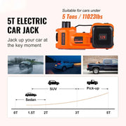 Charger l'image dans la visionneuse de galerie, Amocart 5T Electric Car Jack Hydraulic Car Jack with Built-in Inflatable Pump LED Light Car Jack for SUV MPV Truck Change Tire