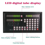 Load image into Gallery viewer, DRO-2V Professional Digital Readout Display and 2 pieces Linear Glass Scale Encoder Grating Ruler For Lathe milling machines