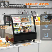 Load image into Gallery viewer, Amocart Refrigerated Display Case Countertop Pastry Display Case LED Lighting TURBO Cooling Frost Free Air Cooling
