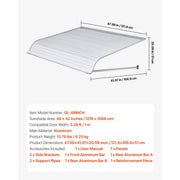 Load image into Gallery viewer, Amocart Aluminum Awning 60 x 42in Durable Window Awning Door Canopy Lightweight Stable Aluminum Awning Exterior Rain Protection