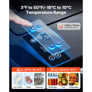 Bild in Galerie-Viewer laden, SucceBuy 12 Volt Refrigerator 20L/35L Car Fridge for Tesla Model 3/Model Y Portable Electric Freezer Compressor with APP Control