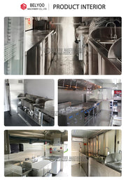 Bild in Galerie-Viewer laden, Belyoo Street Food Vending Carts Pizza Mobile Fast Food Truck Van Ice Cream Cart Food Trailers with Oven for Sale USA Europe