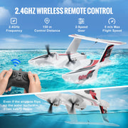 Charger l'image dans la visionneuse de galerie, Amocart EPP Foam RC Plane 2.4G 3CH Radio Control Aircraft Sea And Air RC Glider Water Land Flying Airplane Toys Gift For Boys