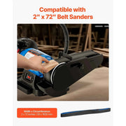 Load image into Gallery viewer, Amocart Sanding BeltsBelt Sander Sanding Belts 6PCS(Each of 120 240 400 600 800 1000 Grits)Silicon Carbide for Knife Sharpening