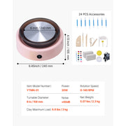 Load image into Gallery viewer, SucceBuy 3/6 inch Mini Pottery Wheel Turntable Forward Reverse Rotation Adjustable Speed Electric Clay Wheel for Kids and Adults