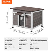 Load image into Gallery viewer, Amocart Outdoor Cat House Weatherproof Feral Cat Shelter for Cats Outdoor Wooden Cat Rabbit House with All-Round Foam Insulated