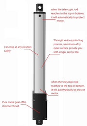 Load image into Gallery viewer, DC 12V Small Linear Actuator Stroke 30mm Max Force 33Lbs Electric Motor For Cabinets Window Opener Robitcs With Free Bracket