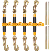 Load image into Gallery viewer, Amocart Heavy Ratchet Chain Binder Tie Down Hauling Load Strap with Detachable Hook Antiskid Handle for Flatbed Truck Trailer