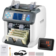 Load image into Gallery viewer, Amocart 1200 Pcs/Min Money Counter Business Cash Register Bills Counterfeit Detector 2 CIS/UV/MG/IR/DD/SN Function Bank Store