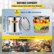 Load image into Gallery viewer, Amocart 3 5 8 Gal Distiller Moonshine Alcohol Brew Water Wine Essential Oil Brewing Kit Stainless Copper with Pump for Home DIY