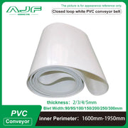 Load image into Gallery viewer, white pvc conveyor belt Perimeter:1600mm-1950mm Belt Width: 90/95/100/150/200/250/300mm (Can Customized Size)