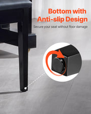 Charger l'image dans la visionneuse de galerie, Amocart Piano Use Chair, Piano Bench with High-Density Padded Cushion & Storage Compartment Wooden Piano Bookcase Stool Seat