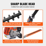 Load image into Gallery viewer, SucceBuy 26CC 5-in-1 Multi-Functional Trimming Tools Gas Hedge Trimmer Weed Eater String Trimmer Edger Pole Saw Chainsaw Pruner