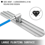 Charger l'image dans la visionneuse de galerie, with 4 Handle Round Drywall Construction Tools Cement Trowel Amocart Concrete Float 1200x200mm/1200x300mm Finishing Bull Float