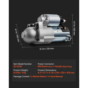 Load image into Gallery viewer, SucceBuy Starter 17841 Motor Replacement Compatible with Pontiac Vibe L4 1.8L 2003-2008 Toyota Corolla/Matrix L4 1.8L 2003-2008