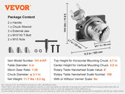 Load image into Gallery viewer, SucceBuy Precision Milling Rotary Table 4''/100mm Horizontal Vertical Model with 3-Jaw Chuck Indexing Tools for Milling Machines