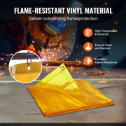 Load image into Gallery viewer, Amocart Welding Screen with Frame 6' x 6' Welding Curtain Screen Flame-Resistant Vinyl Welding Protection Screen