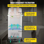 Load image into Gallery viewer, SucceBuy Hand Dryer Machinery Automatic High-speed Jet Double-sided Secure Robust Material Blade for Washroom Multicolor