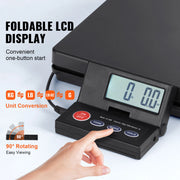 Load image into Gallery viewer, SucceBuy 110 lbs Digital Postal Shipping Scale with Timer 90° Foldable LCD Screen AC/DC Powered Package Scale for Laggage Home - AMOCART