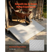Load image into Gallery viewer, Amocart 42.5x23.2 in Threshold Ramp 1000LBS Platform Aluminum Wheelchair Ramp with Adjustable Height for Doorways Home Steps